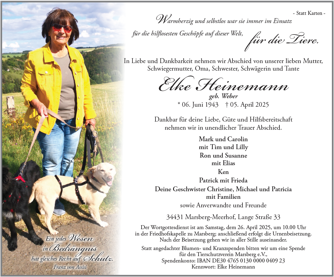 Heinemann Traueranzeige